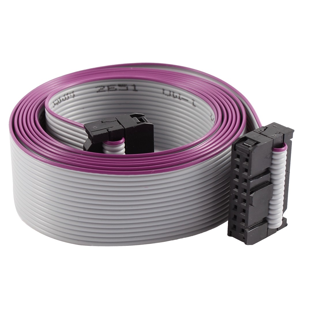 2.54mm Pitch 2x16P 16 Pin 16 Wire Female 118cm Female IDC Flat Ribbon Cable to