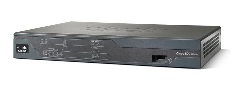 Cisco 881 4-Port 10/100 Wired Router (CISCO881-K9)