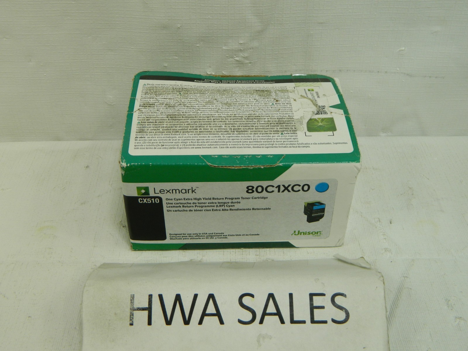 Gen Lexmark 801 80C1XC0 Cyan Extra Hi Yld Return Program Print Cartridge SEALED