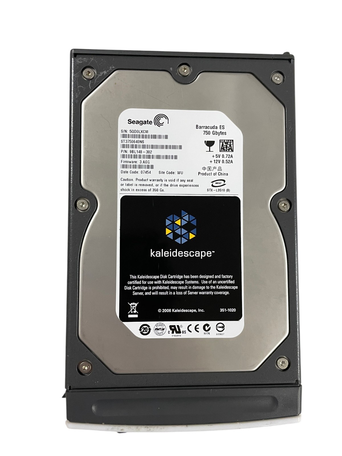Seagate Barracuda ST3750640NS ES 750GB 7200RPM 16MB 3.5" SATA Internal HDD