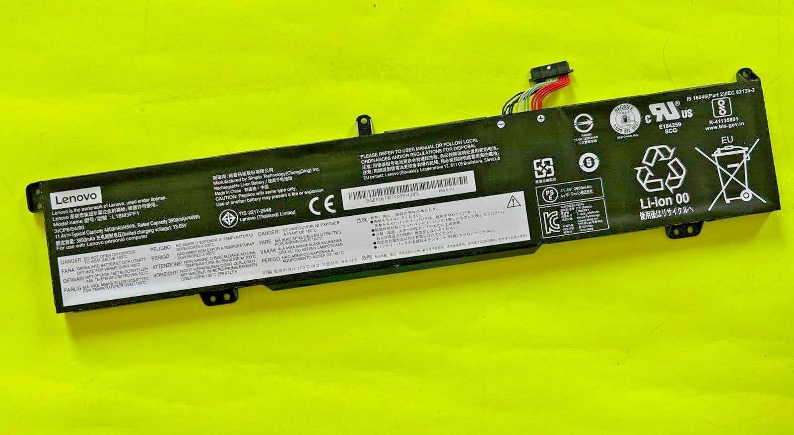 L18M3PF1 L18C3PF1 Genuine 5B10T04975 battery for Lenovo IdeaPad L340-15IRH 17IRH