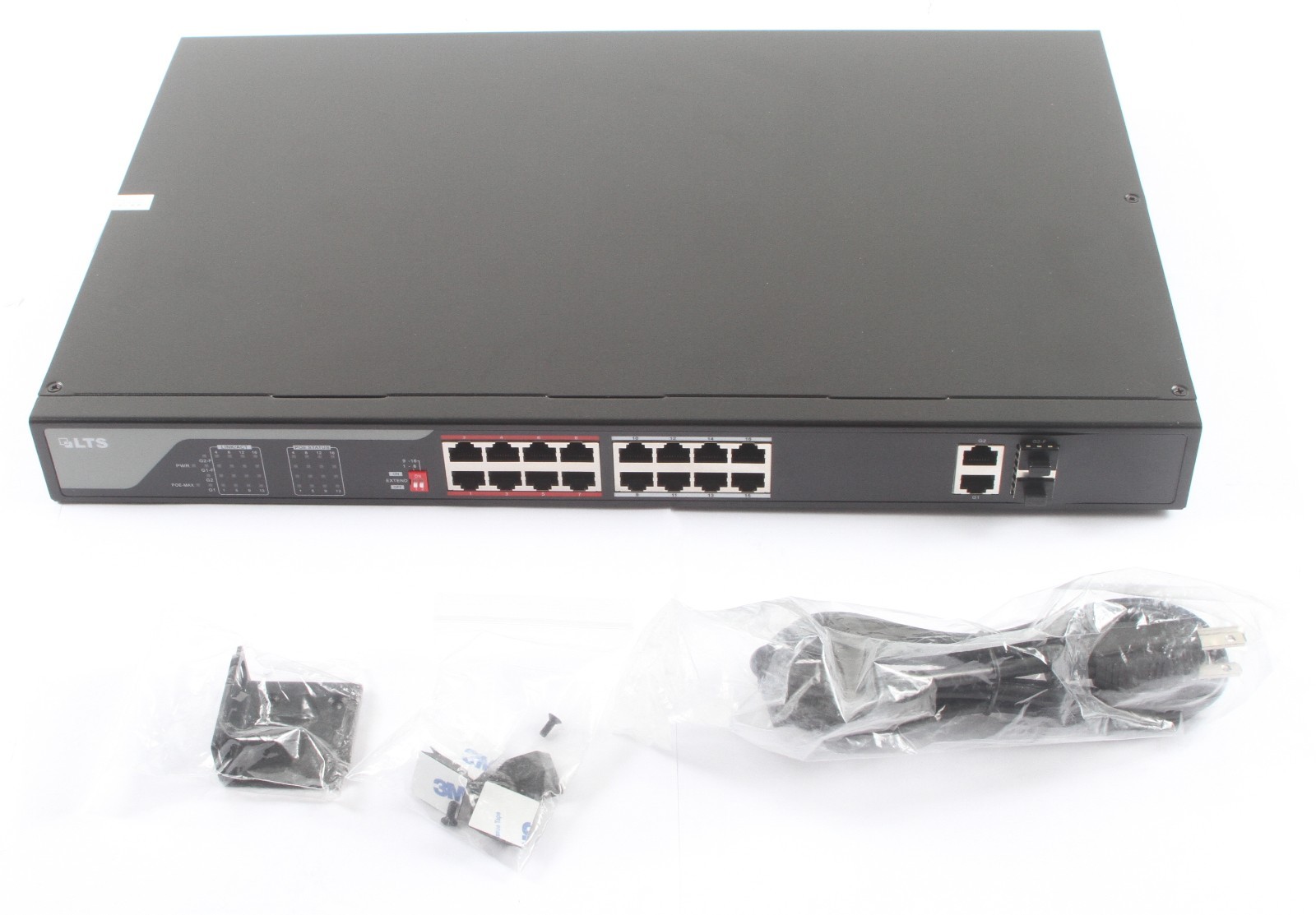 LTS POE-SW1602 16-Port 10/100 Mbps Auto-MDIX PoE Switch; 6173473