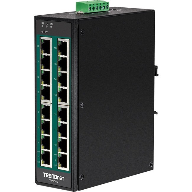 TRENDnet 16 Port Industrial Gigabit Switch TI-PG160