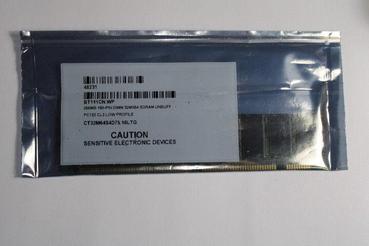 NEW Laptop RAM CT32M64S4D75.16LTG 256MB 133MHZ 168-PIN DIMM 32MX64 SDRAM UNBUFF