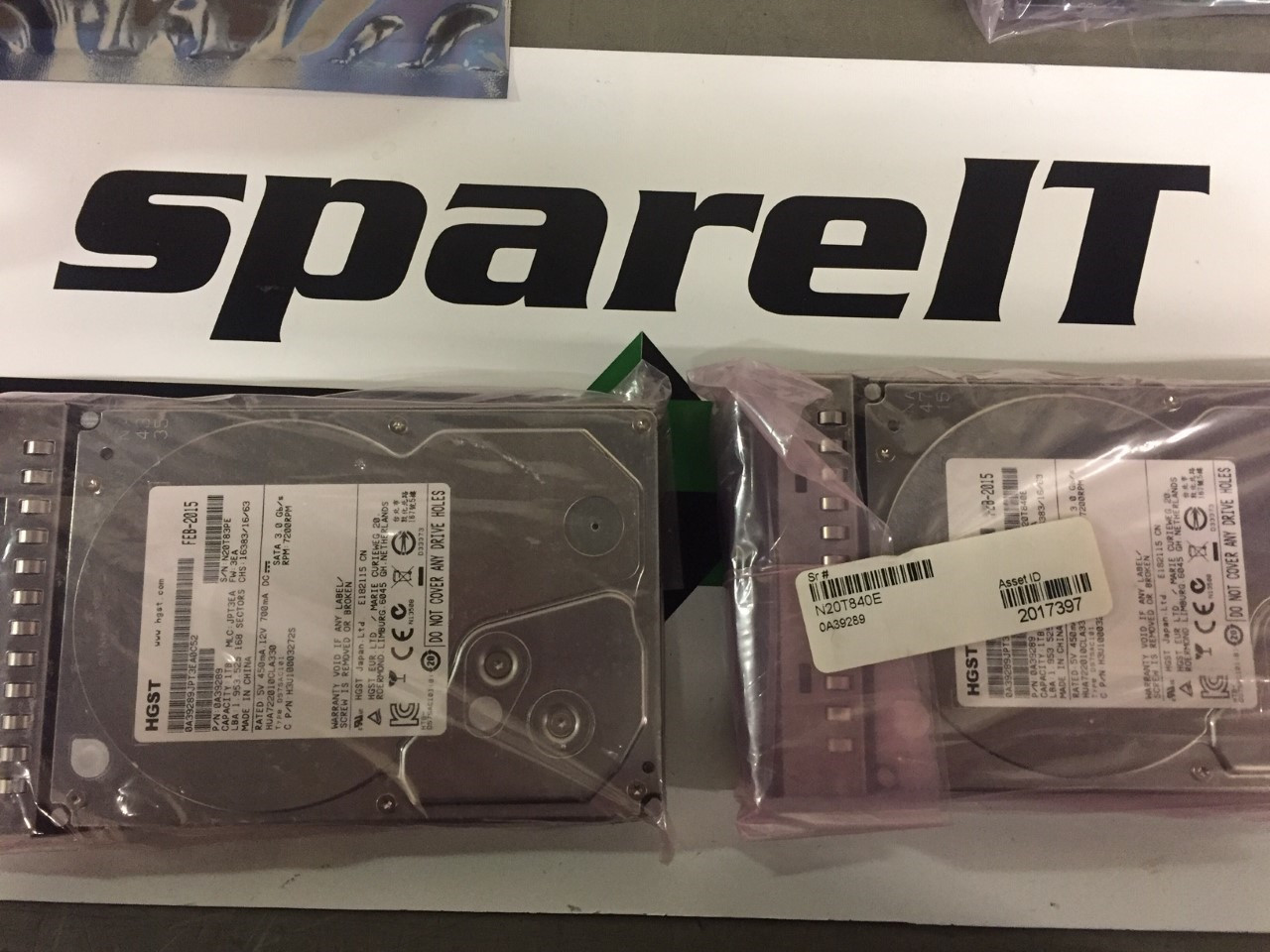 0A39289 98x158-303 1TB SATA III 7200RPM 32MB hd 3.5" WITH supermicro caddy 