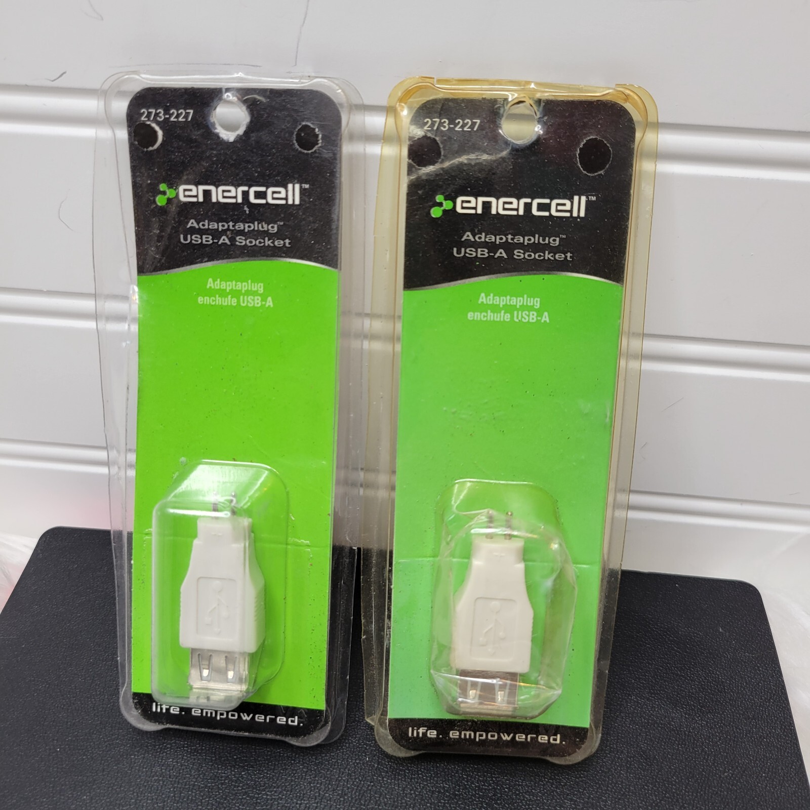 Lot of 2 - Enercell (Radio Shack) Adaptaplug USB-A Socket 273-0227 273-227 NEW