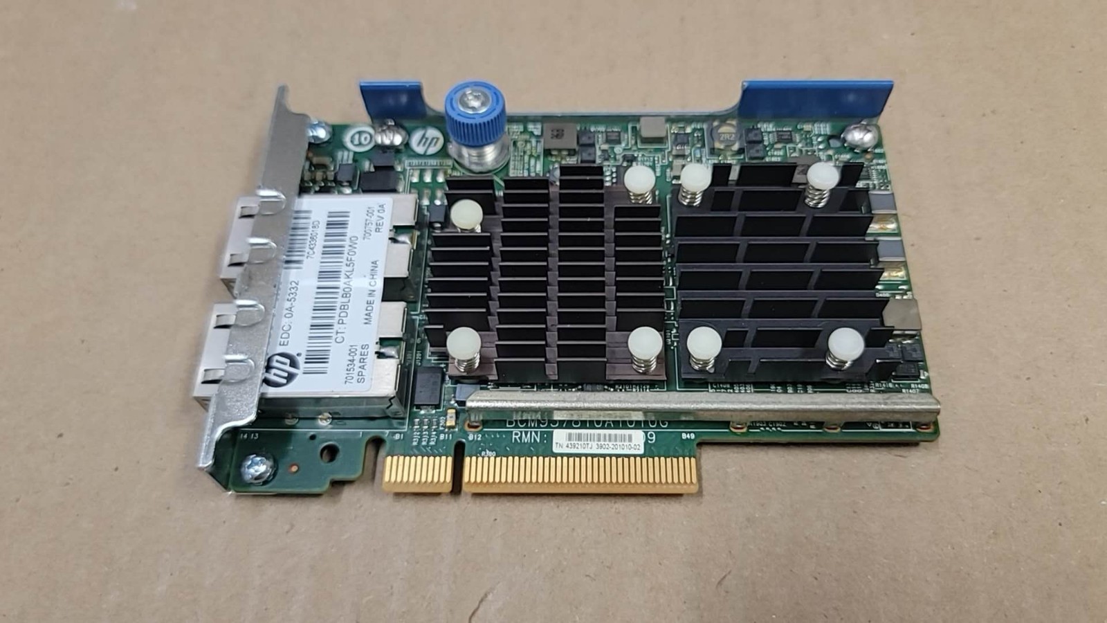 HP 533FLR-T FlexFabric 10GB Dual Port Network Adapter 700757-001 701534-001