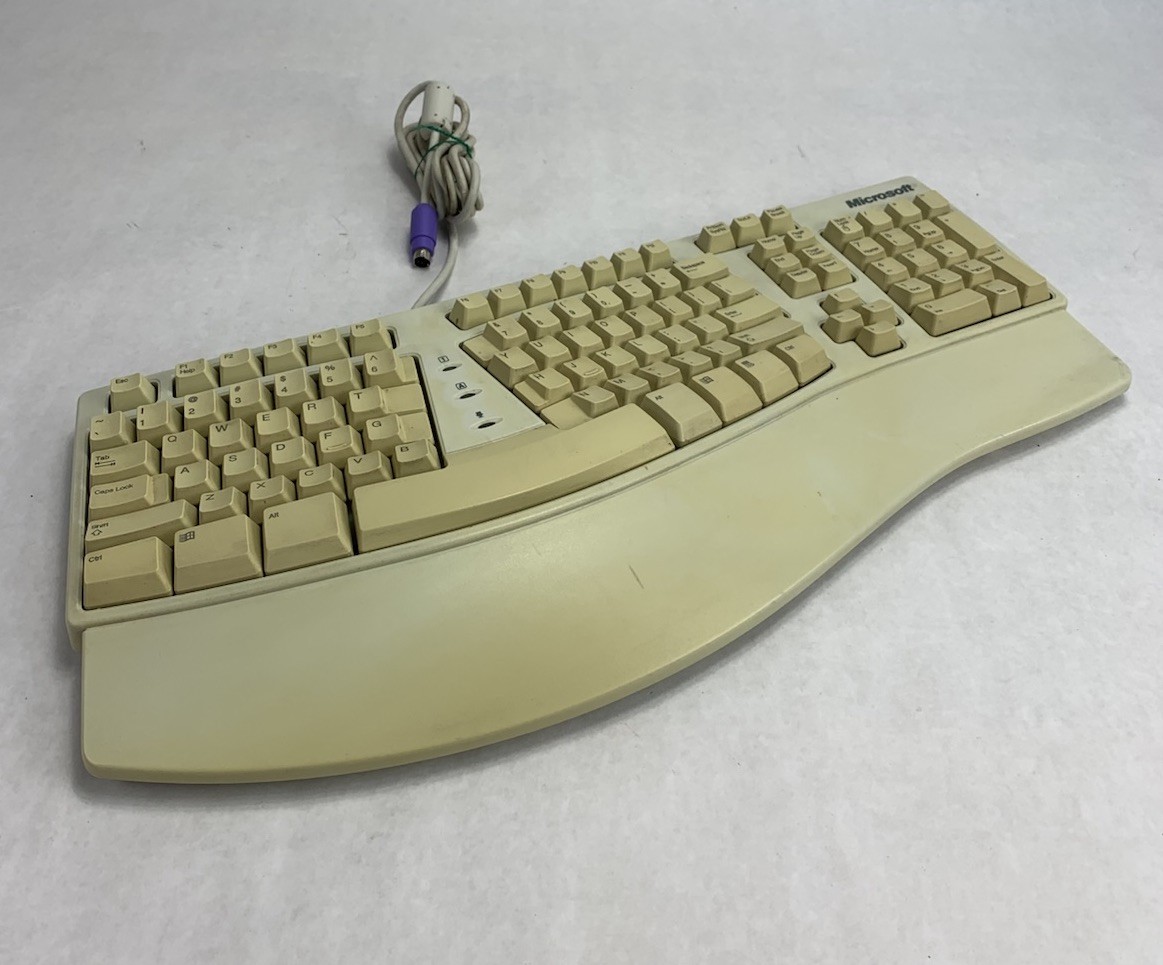 Microsoft E06301PS2 X03-51764 PS/2-Wired Ergonomic Mechanical Keyboard