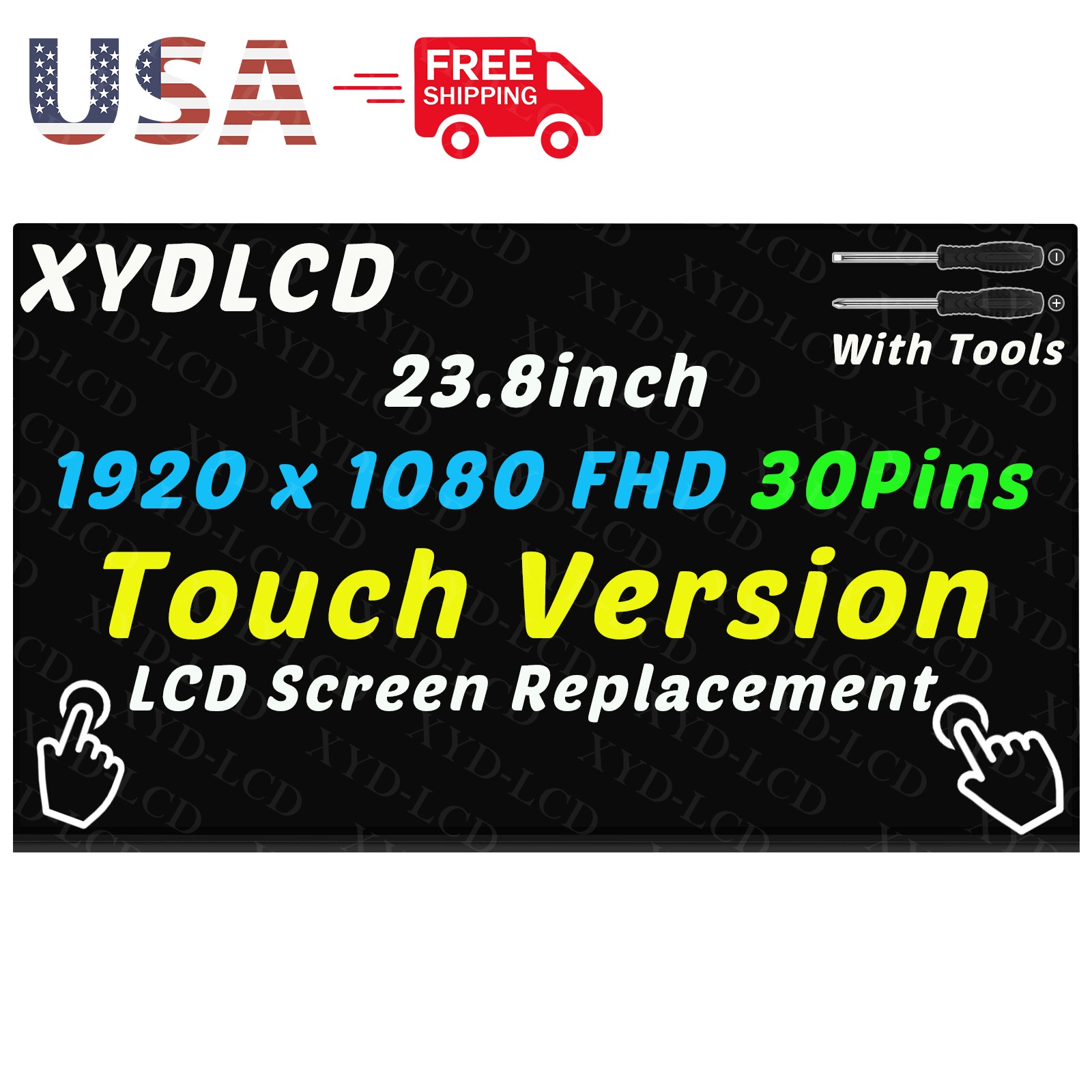 23.8in 5D10W33961 SD10Z47578 for Lenovo ThinkCentre M90a Gen 5 LCD Touch Screen