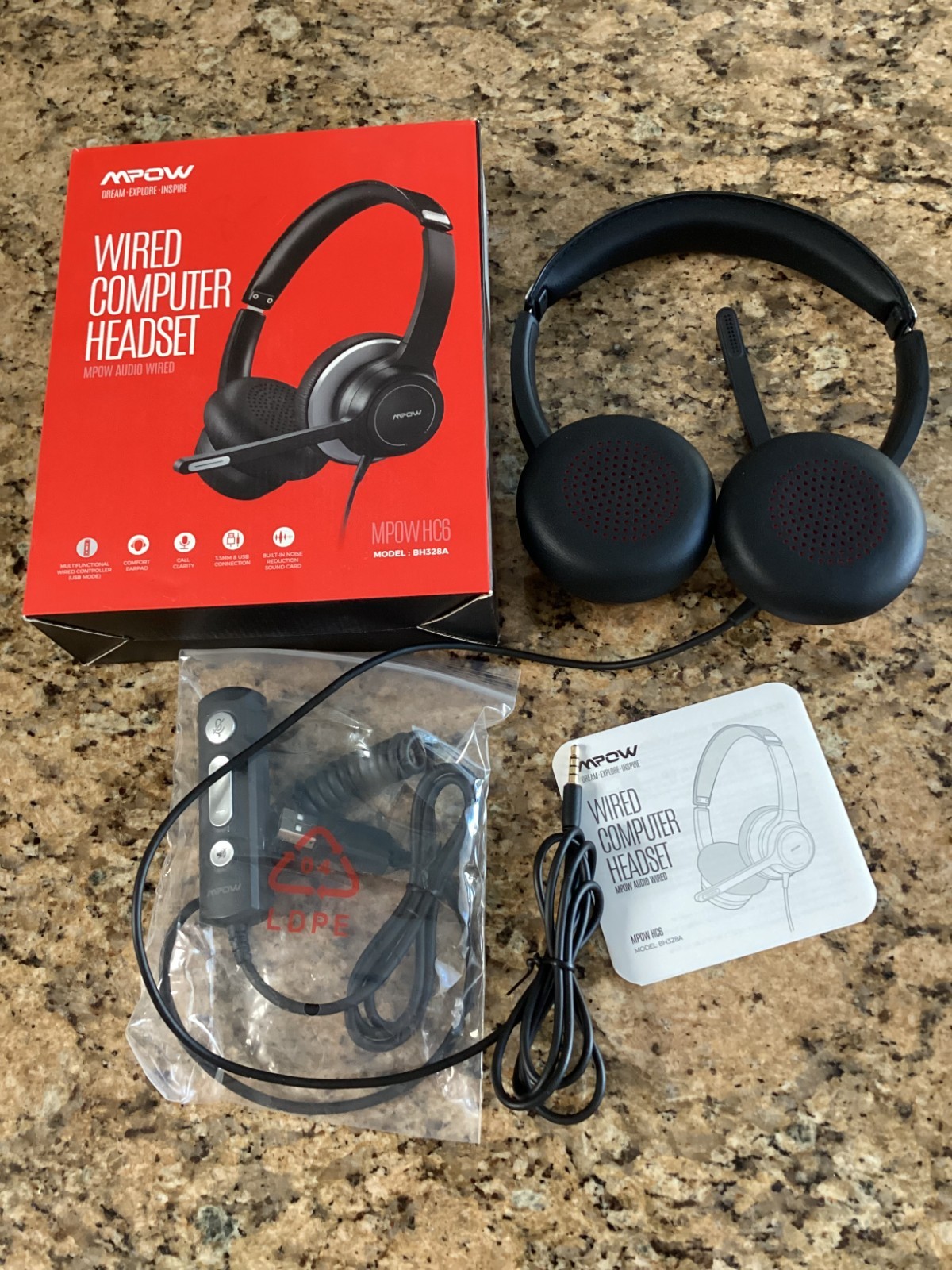 MPOW BH328A Wired Computer Headset (OPEN BOX)