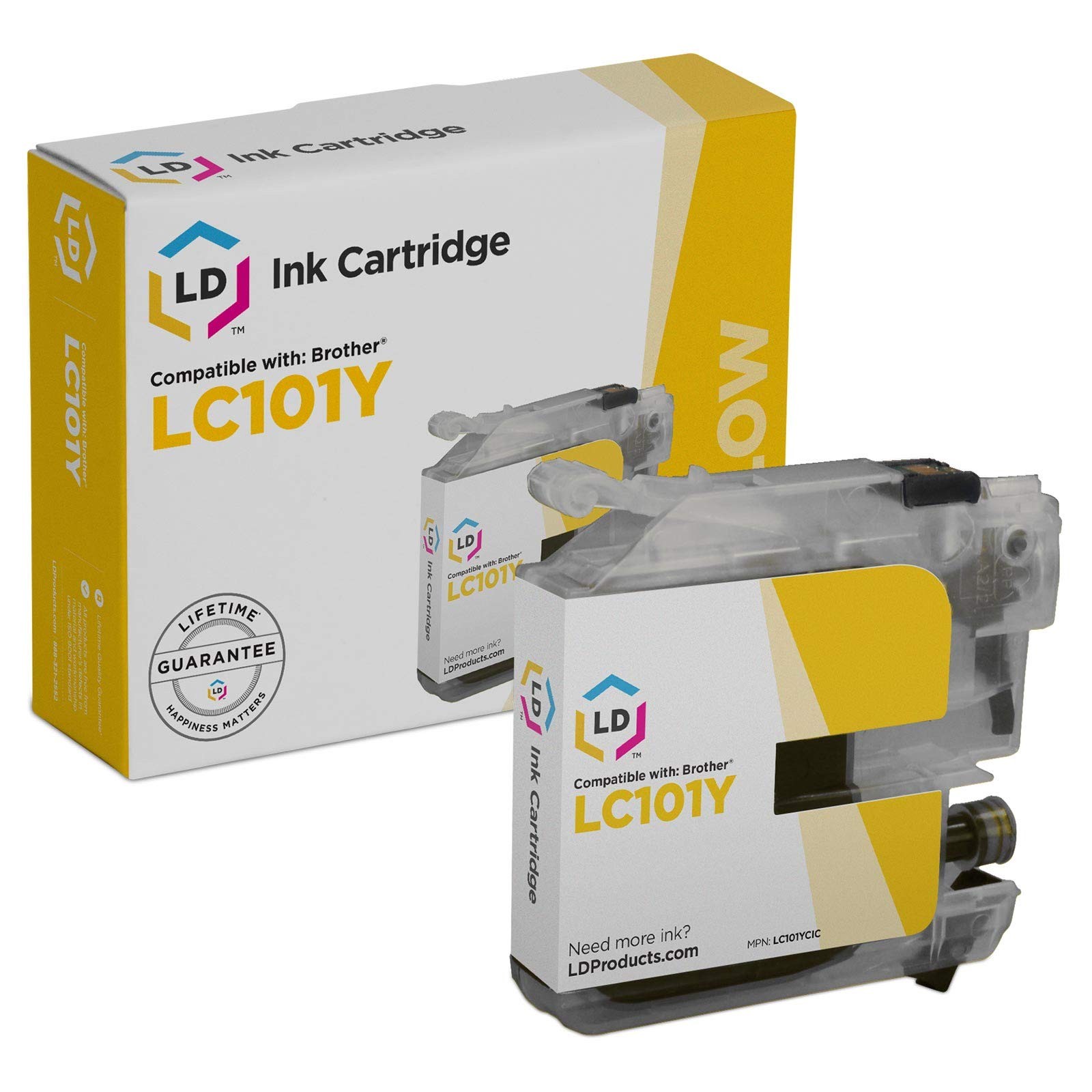 LD Compatible Brother LC101 / LC101Y Yellow Ink Cartridge