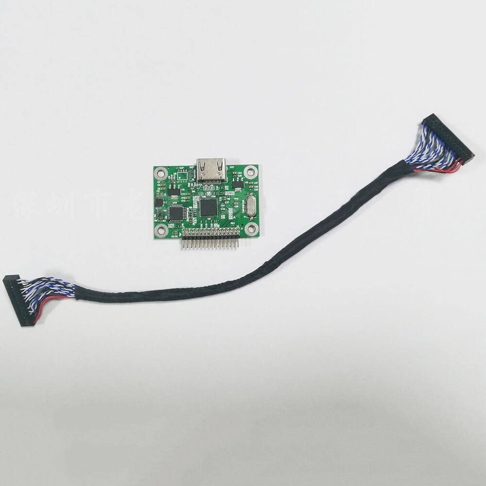 LVDS to High Definition Multimedia Interface Adapter Converter Board w/Cable Kit