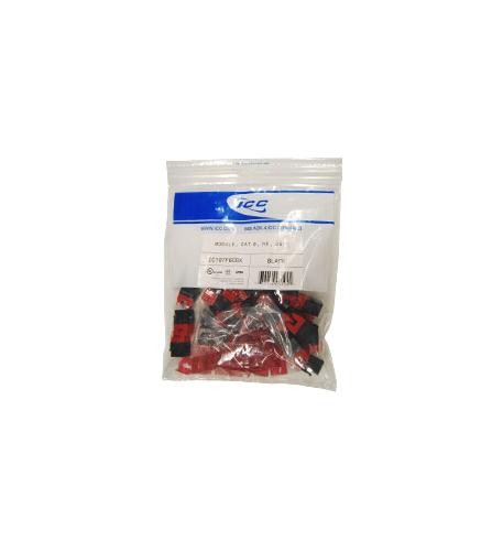ICC ICC-IC107F6CBK MODULE- CAT 6- HD- 25PK- BLACK