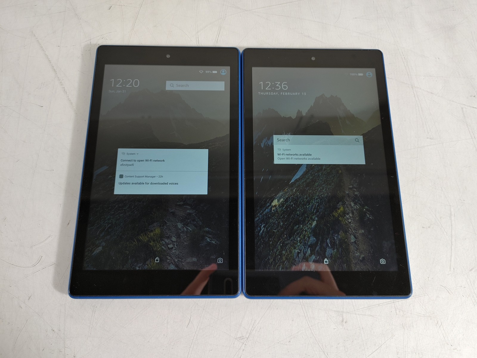 Lot of 2 Amazon Fire HD 8 (6th Gen) L5S83A 8 GB Fire OS (WiFi Only)