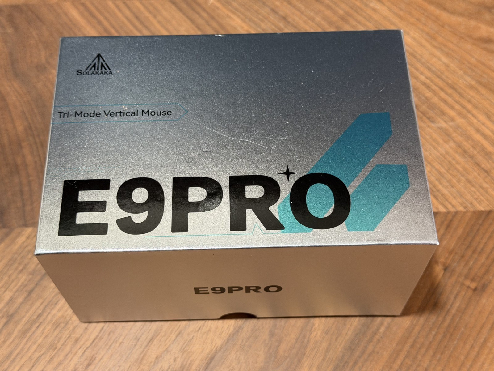 SOLAKAKA E9 PRO Vertical Ergonomic Wireless MMO Gaming Mouse Black Tri-Mode