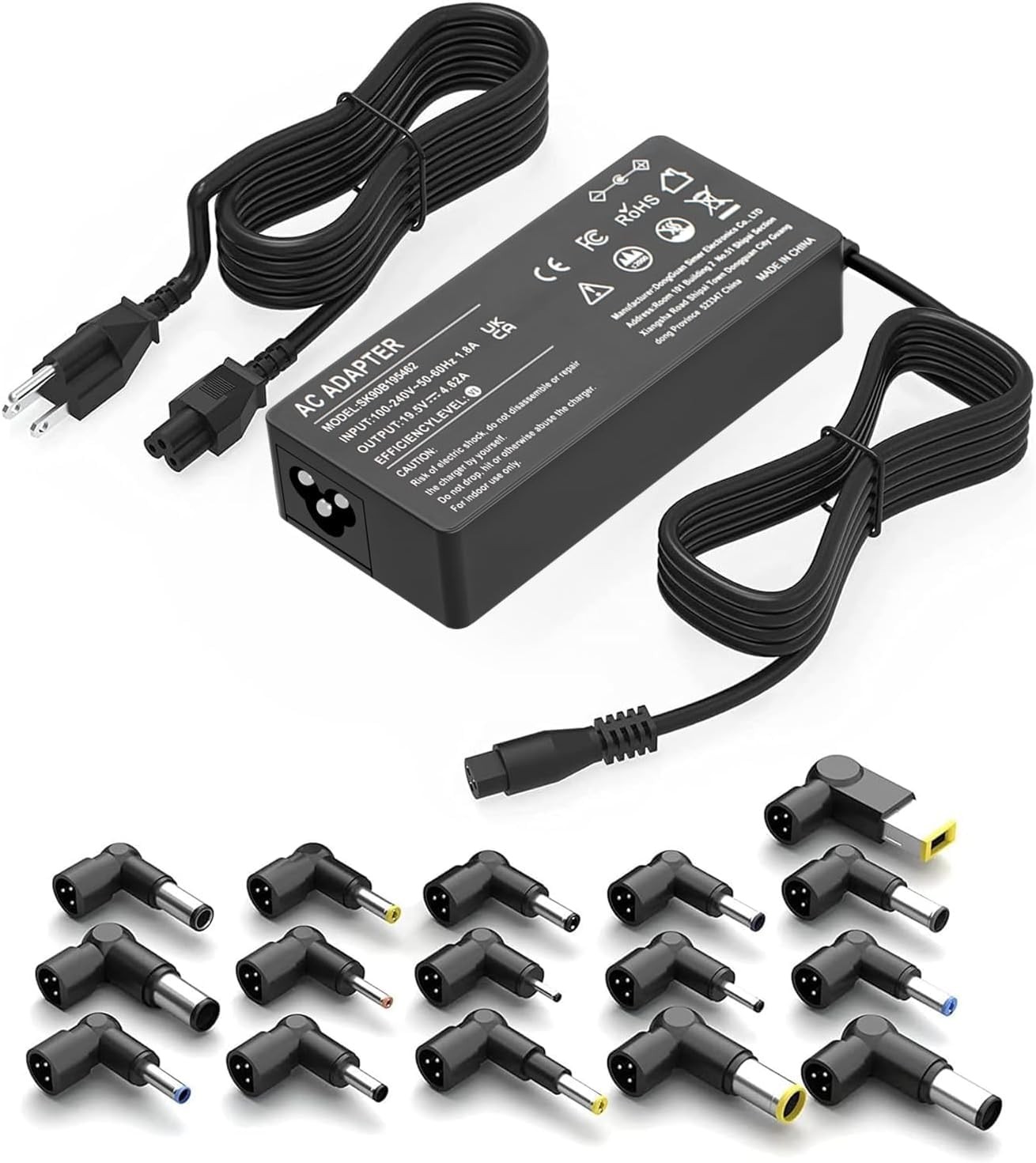 90W Universal AC Adapter Laptop Charger for Dell HP Acer 16 Count Size 17tip-1