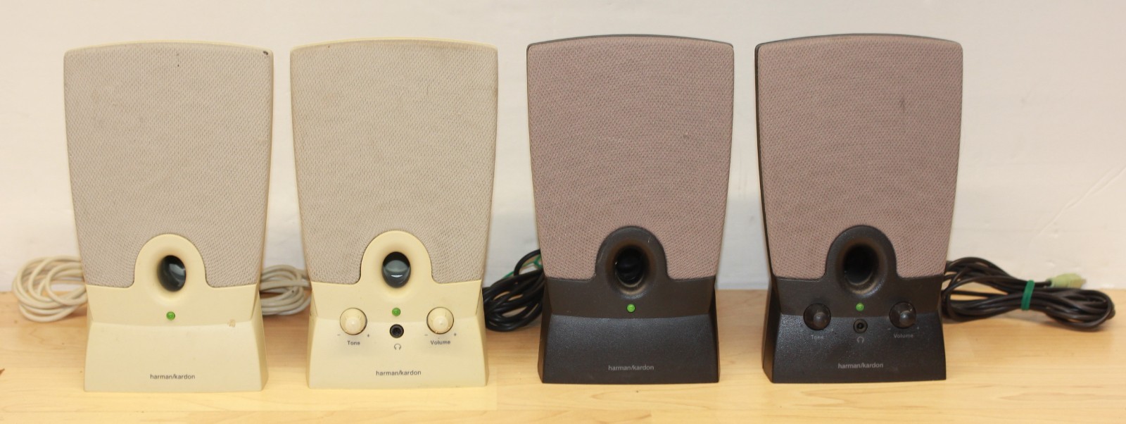 2 Pair of Harman Kardon HK195 Multimedia Computer Speakers (no PS)
