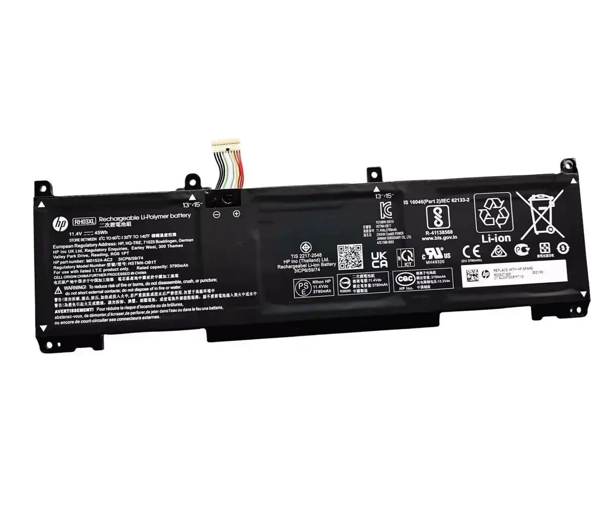 NEW OEM RH03XL Battery For HP ProBook 630 640 650 430 440 445 G8 M01524-2C2 US