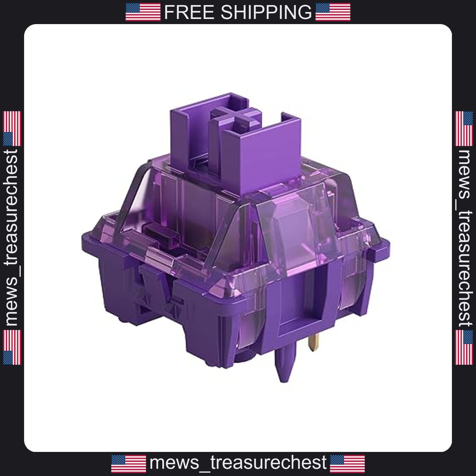 Akko V3 Lavender Purple Mechanical Keyboard Switches 45-Pack Tactile 40gf