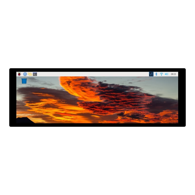 RPi 7.9inch DSI LCD 400×1280 IPS Capacitive Touch Display Adjustable Brightness