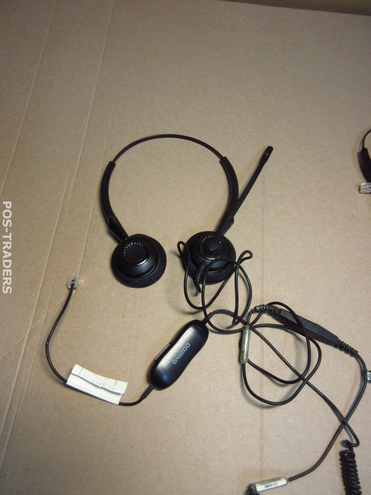 Jabra GN1200 Black Hands Free Headset With Audio Splitter RJ11 CABLE