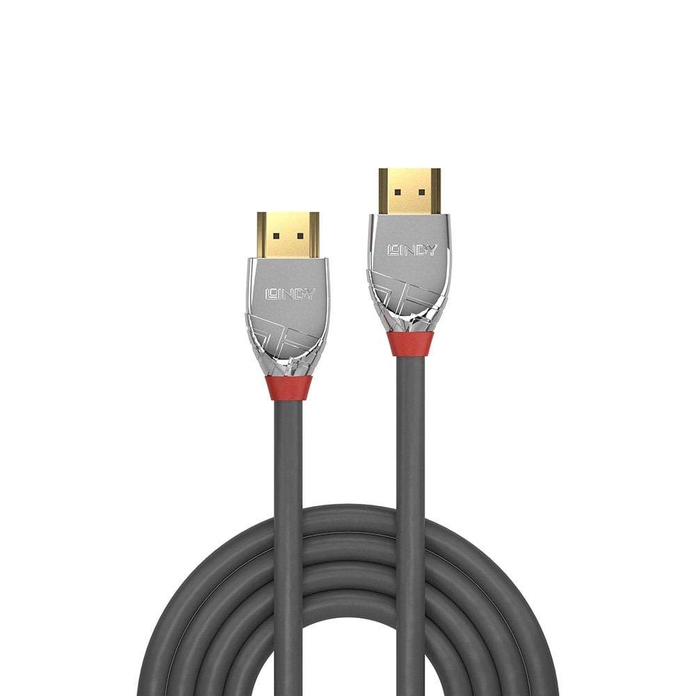 LINDY 0.5m High Speed HDMI Cable, Cromo Line, Grey, 37870