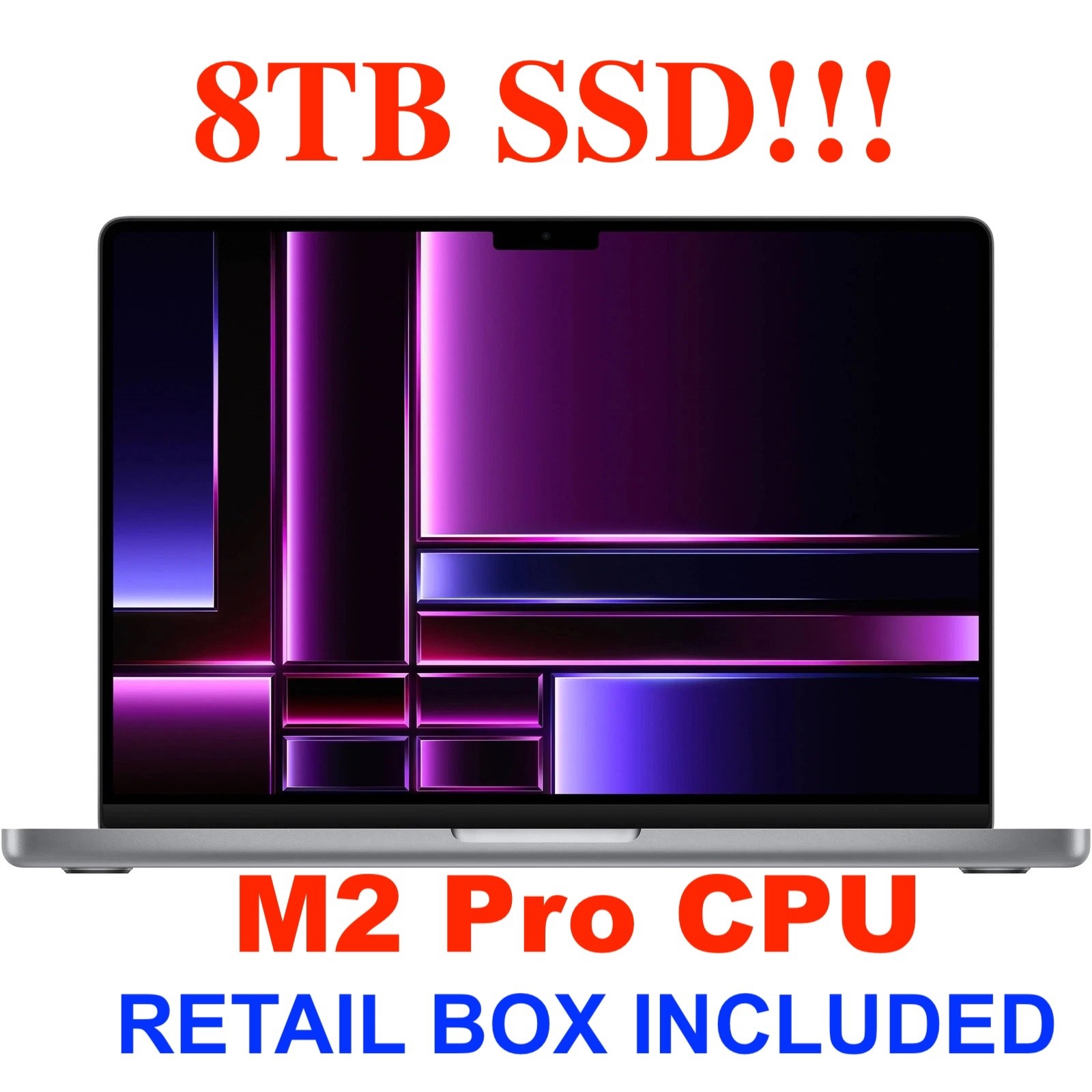NEW MACBOOK PRO 14" M2 PRO 10C CPU 16C GPU  8TB SSD 16GB RAM MSRP $3999 w/ BOX