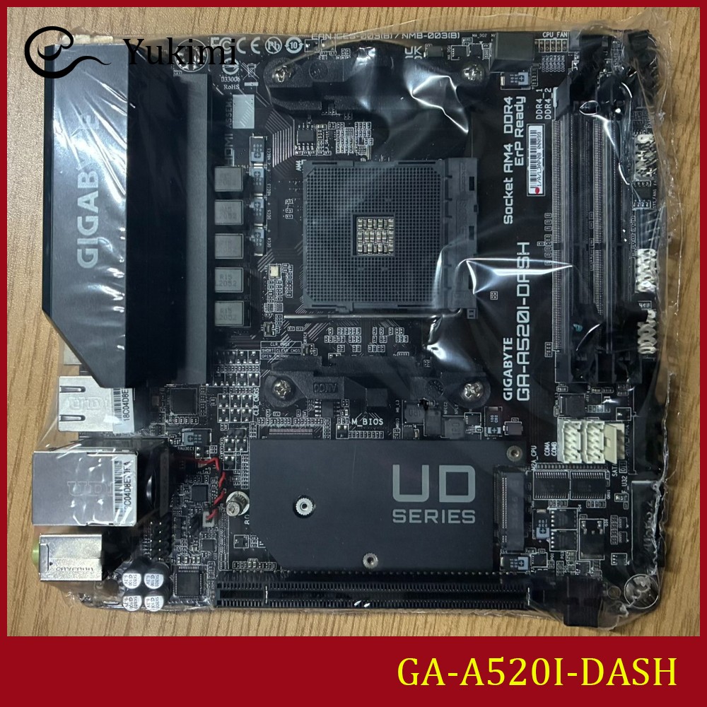 FOR GIGABYTE GA-A520I-DASH DDR4*2 64GB AMD HDMI DP Mini-ITX Ｍotherboard Test OK