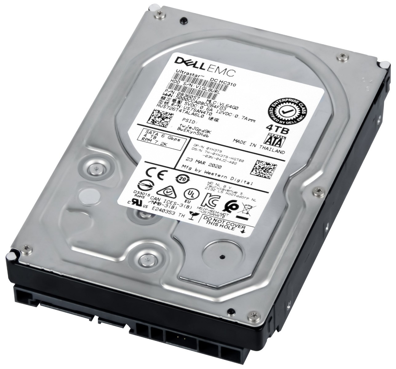 HARD DRIVE DELL 0YH3T9 HUS726T4TALA6L0 4TB 7.2K 256MB SATA III 3.5''