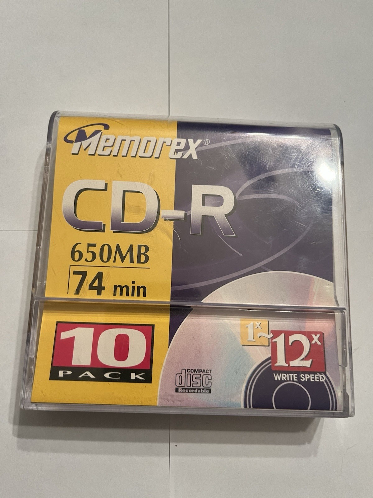 10 Pack Memorex CD-R 650MB 74min Professional Recordable Compact Discs