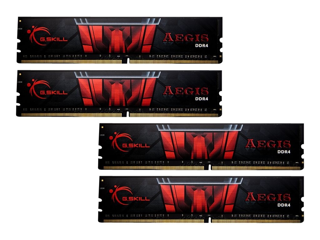 G.Skill AEGIS DDR4 Kit 32GB: 4x8GB 32GB DDR4 3200MHz F4-3200C16Q-32GIS