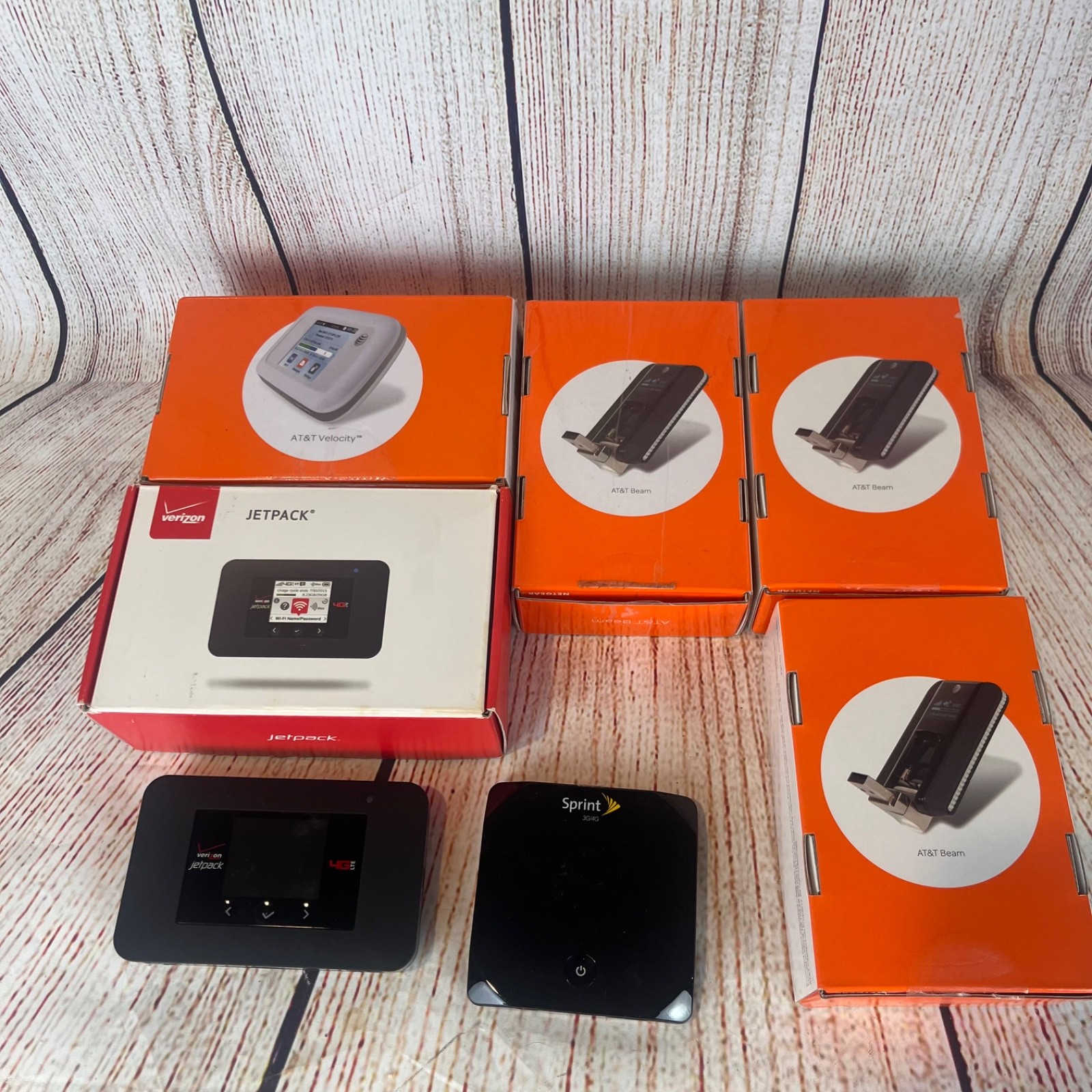 7 Lot Verizon Netgear AT&T Beam 340U 4G LTE USB Mobile Broadband Modem Hotspot