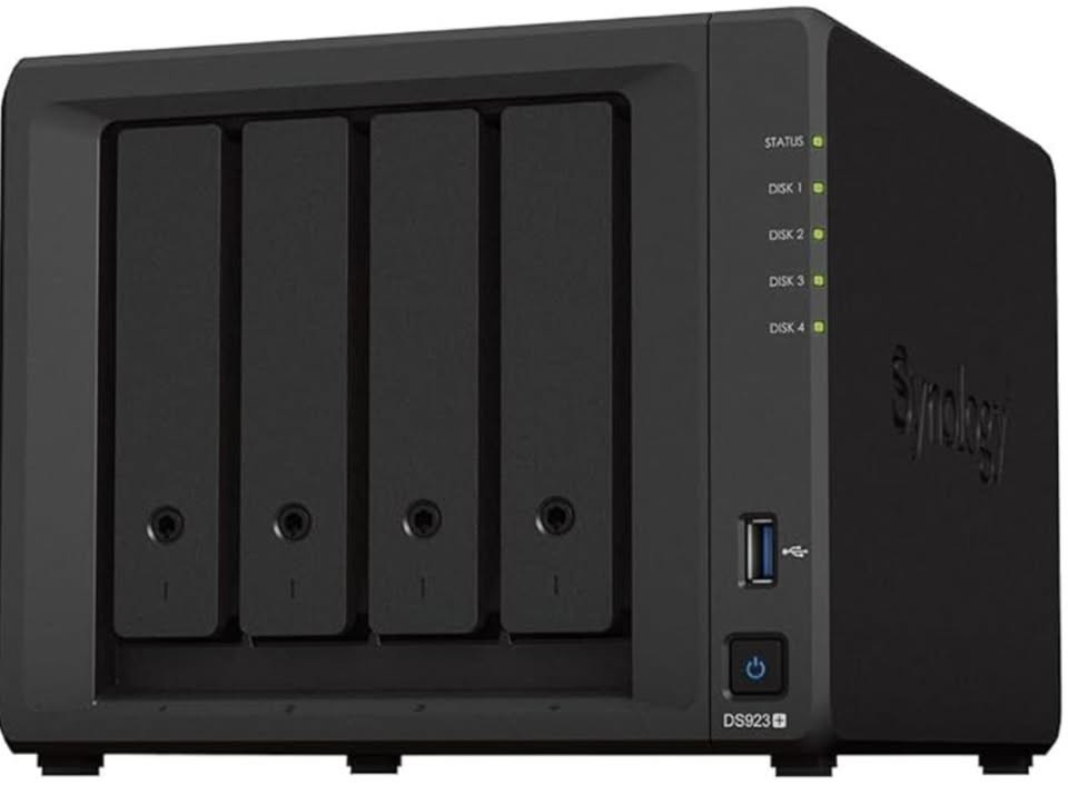 Synology DiskStation DS923+ NAS Server with Ryzen 2.6GHz CPU, 32GB Memory, 16TB