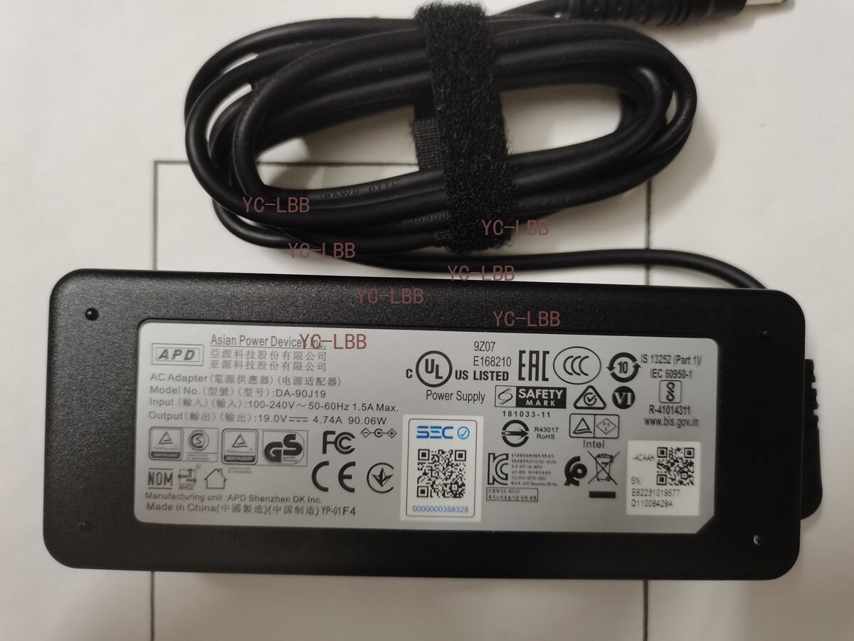 NEW OEM APD 19V 4.74A 90W DA-90J19 For Getac Toughbook B300 G5 Laptop AC Adapter