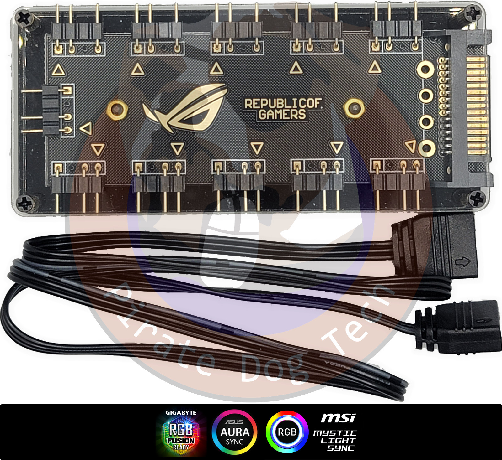 Motherboard A-RGB 10 Port SATA Powered Hub