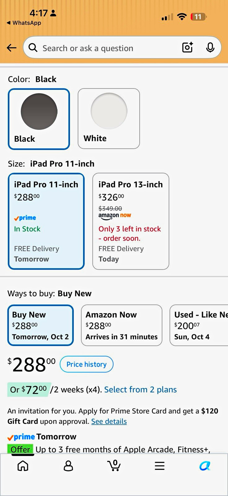 Apple Magic Keyboard Folio Case for iPad Pro 11-inch 11 in Black