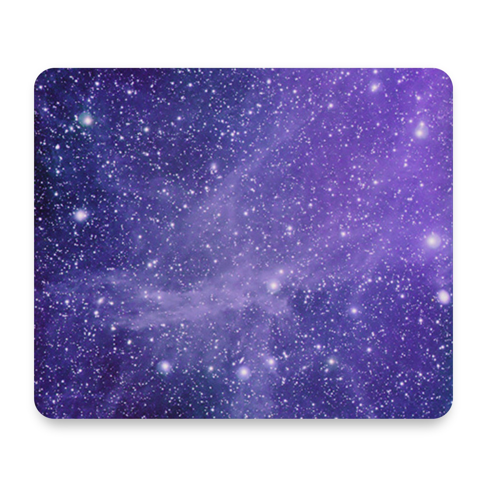 Purple Starry Galaxy Nebula Cosmic Outer Space View Mouse Pad 9.25x7.75 Non-Slip