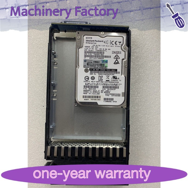 1PCS New FIT FOR HPE J9V70A 787656-001 MSA P2000 G3 HP 600GB 12G SAS 15K LFF 3.