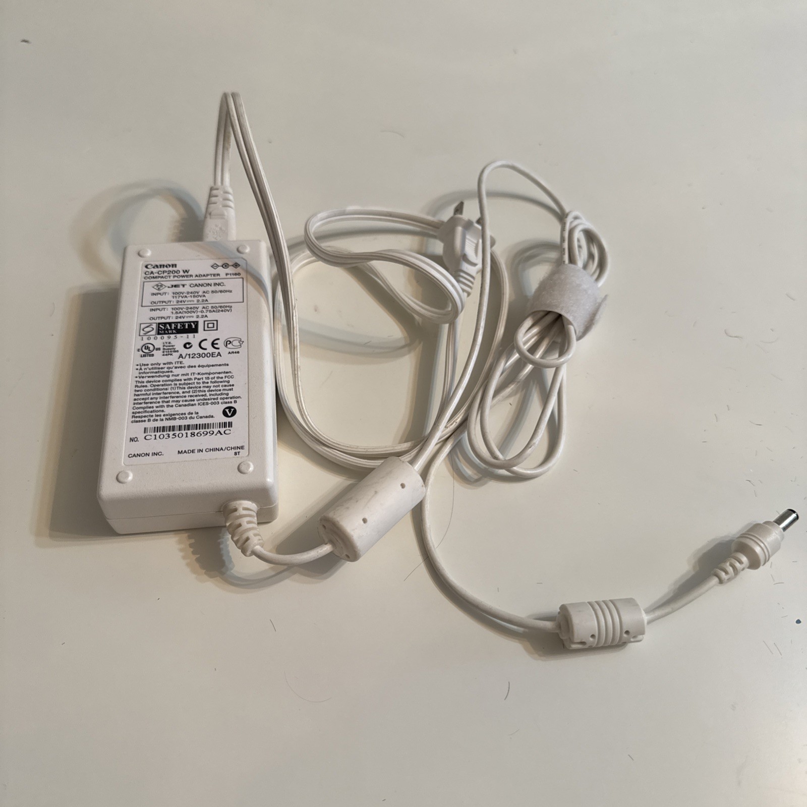 GENUINE CANON CA-CP200 W   COMPACT POWER ADAPTER 24V 2.2A FOR PRINTERS B2.4