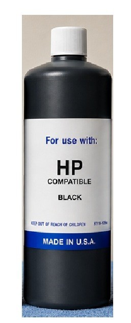 PREMIUM Black Bulk Refill Ink 1000 ml Bottle Dye Color for HP Printer Cartridge