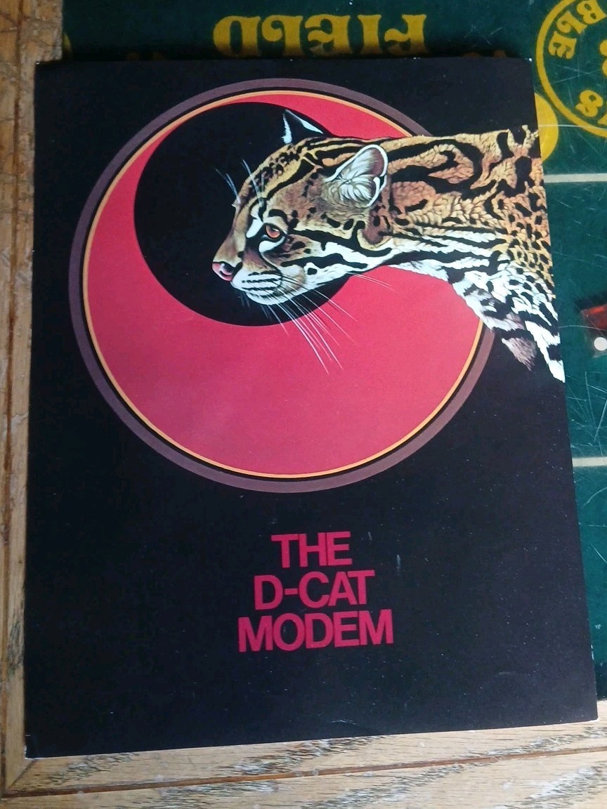 Vintage 1980 THE D-CAT MODEM 1 Page Brochure NOVATION INC.