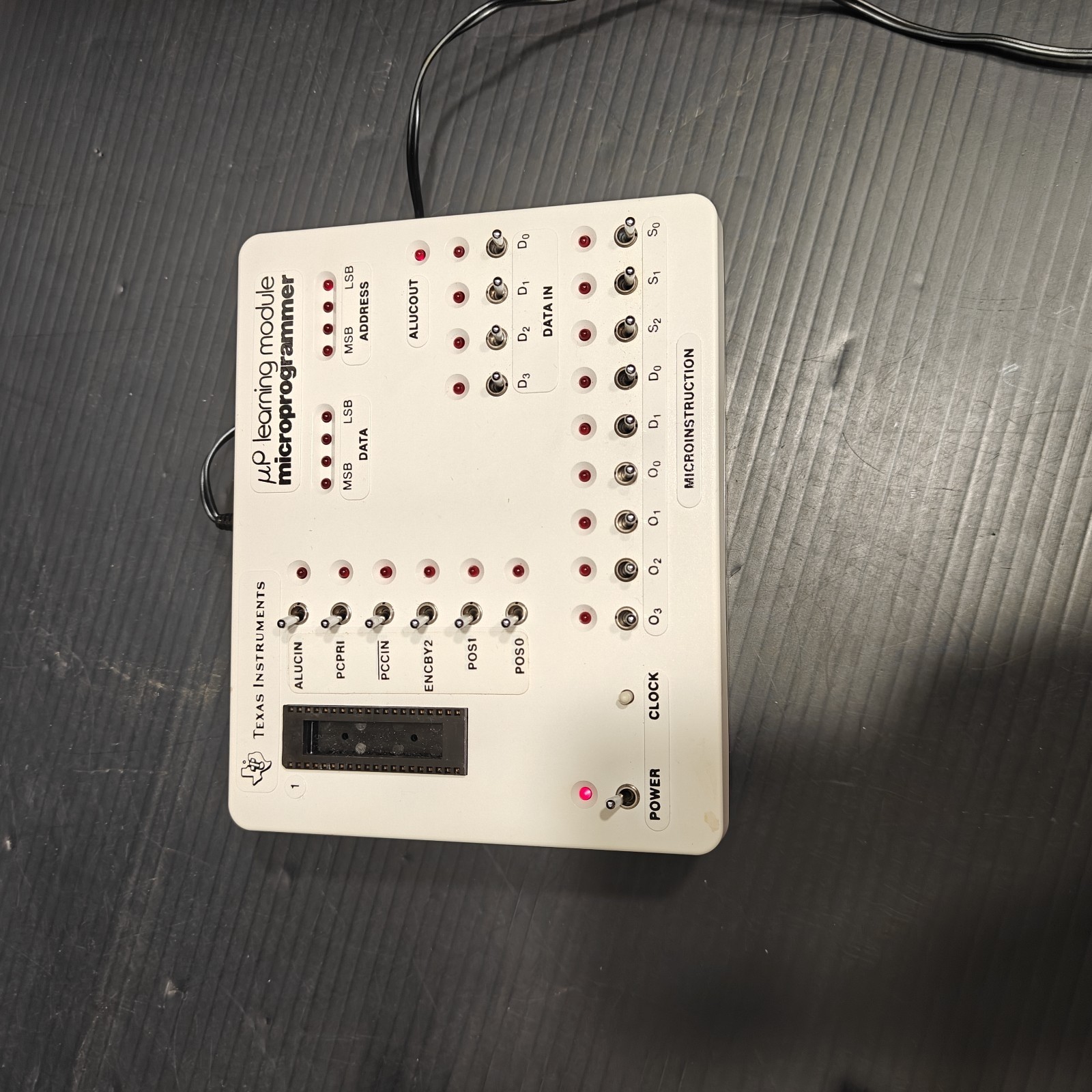 Texas Instruments LCM-1001 Microprogrammer Learning Module 1976 w/ Manual Box