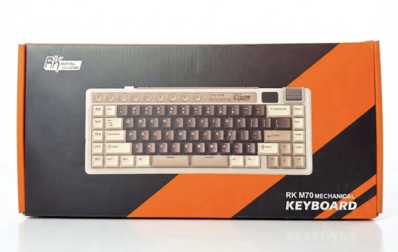 RK M70 Mechanical Keyboard Tri-Modes Beige Switch Royal Kludge