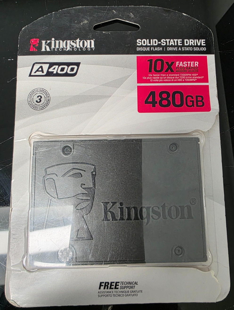 New Open Box Kingston A400 480 GB 2.5 inch (SA400S37480G) Solid State Drive #54