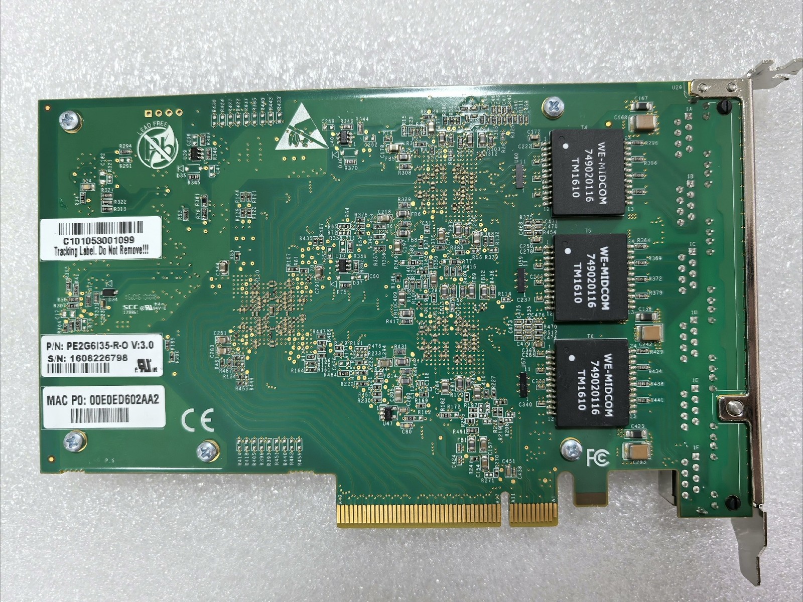 Silicom PE2G6I35-R-O 6-Port Copper Gigabit Ethernet PCI Express Server Adapter