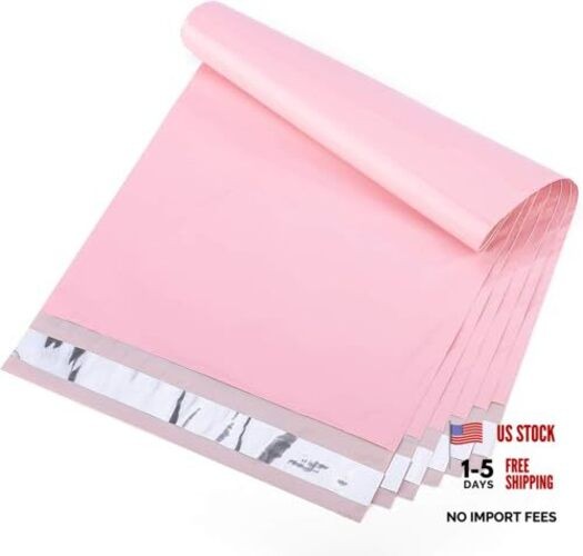 Poly Mailers 10X13 100 Pack, Strong Adhesive Shipping 10x13 100PC Light Pink