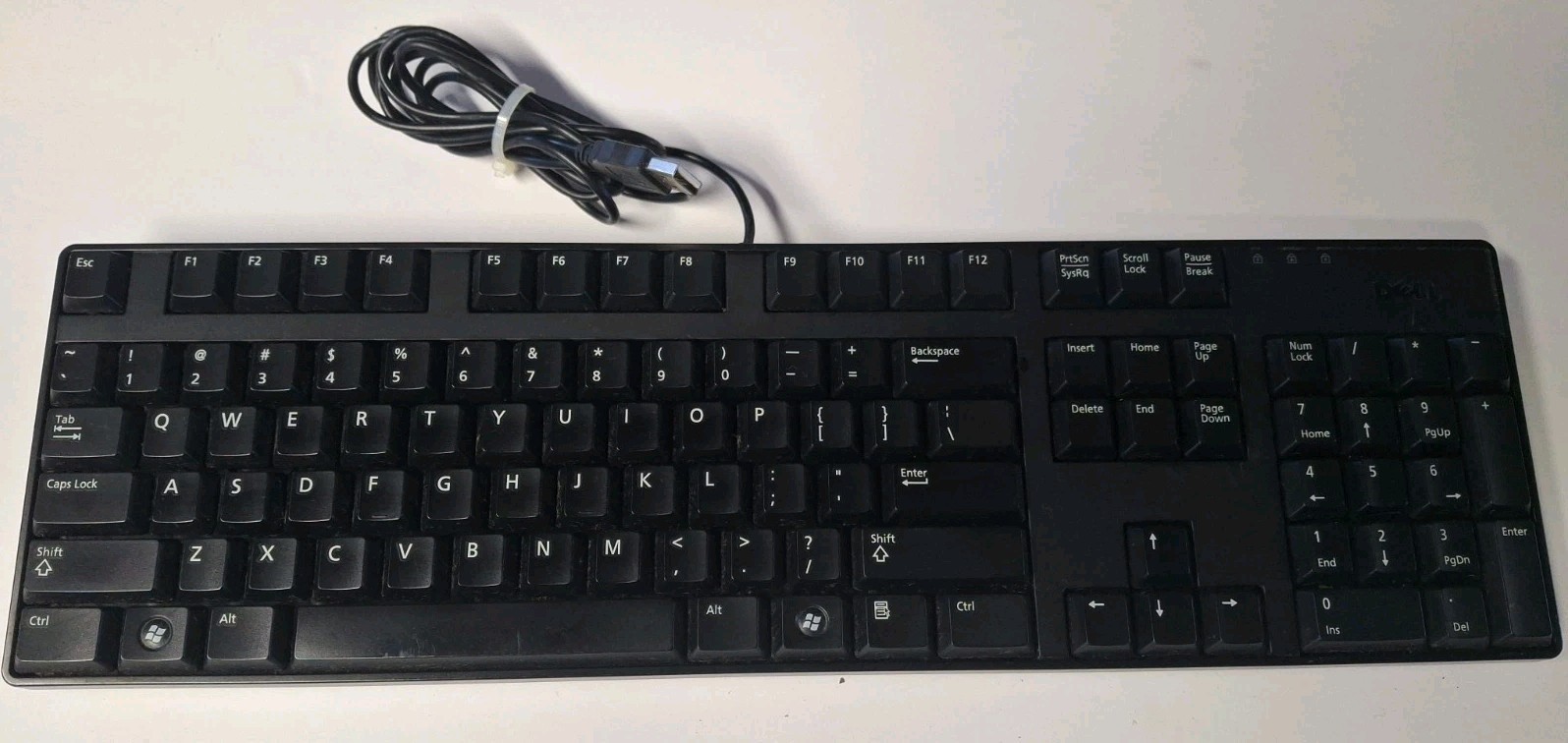 Dell Quit Slim Black Wired USB English Keyboard Model KB1421