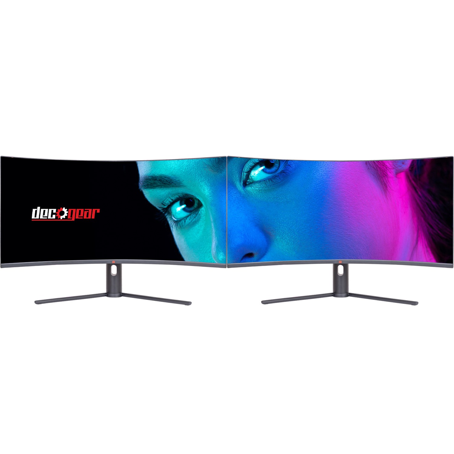 Deco Gear 34" 3440x1440 21:9 Ultrawide Curved Monitor, 180Hz, 4000:1, 6ms, 2-PK