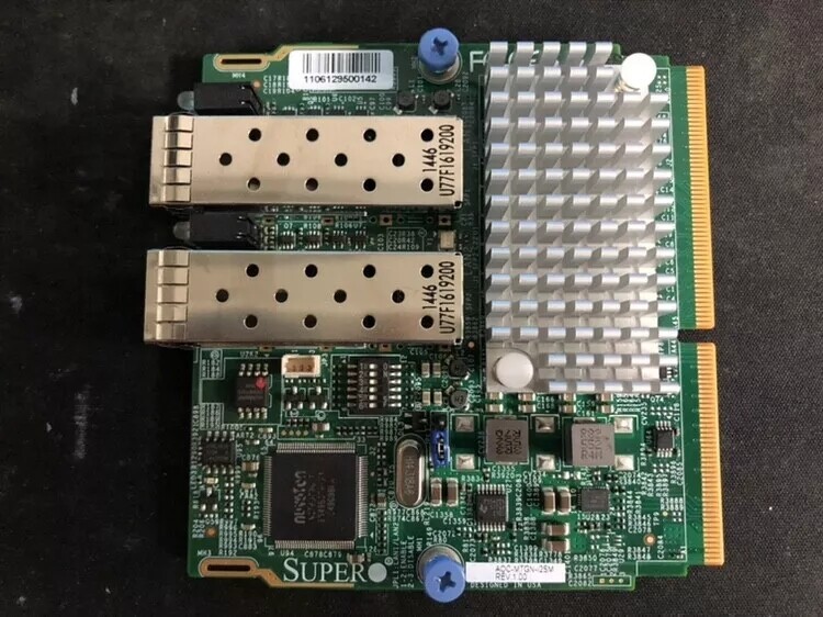 SUPERMICRO AOC-MTGN-I2SM 2-PORT 10G SFP+ SIOM MEZZ CARD For INTEL 82599ES