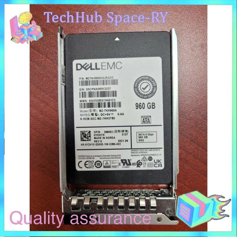 0YDHYX YDHYX DELL EMC 960GB SATA 6Gbps MU 2.5'' SSD 14/15/16G KIT New